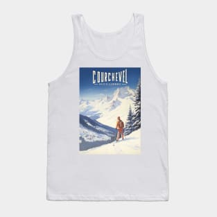 Affiche Courchevel - France - Auvergne-Rhône-Alpes - Savoie - illustration Tank Top